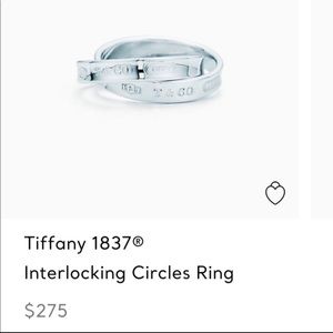 Tiffany&Co Interlocking Ring
